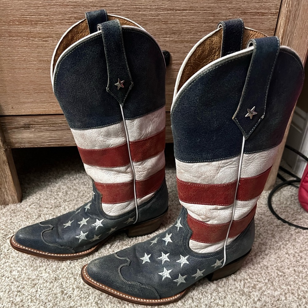 Roper American Flag Cowboy Boots